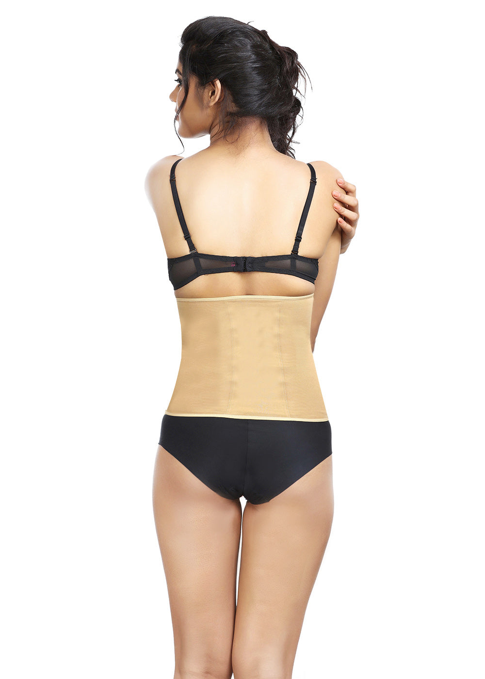 Buy ADORNA Women Cotton Stylish Spandex Blend Body Bracer for Thighs, Back,  Tummy - Stretchable Tummy Control with Adjustable Transparent Strap for  Full Body Shaping and Slimming (Beige, Multiple Sizes) at