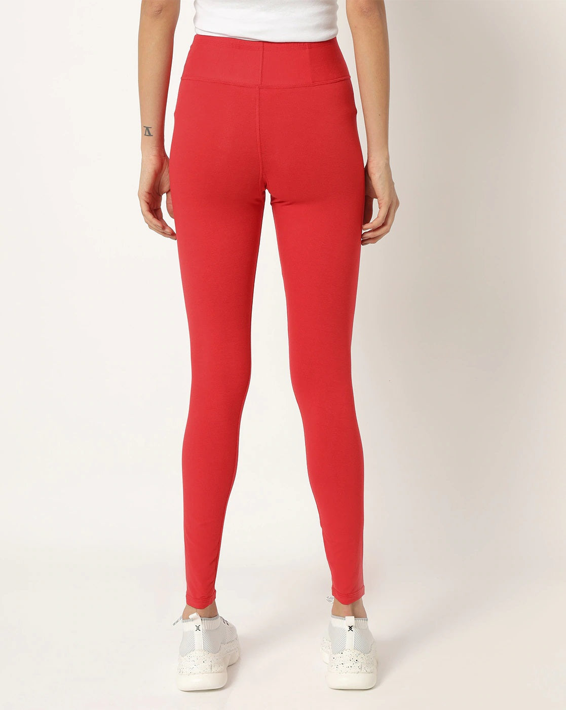 Daisy Street Active Swirly high waist leggings in red | ASOS